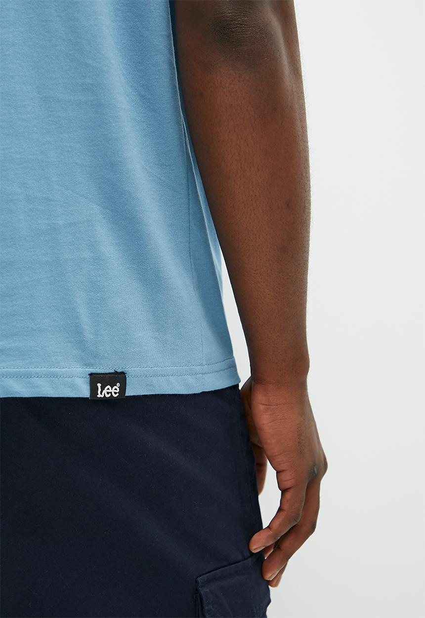 Lee  - Applique Tee - Niagra Blue