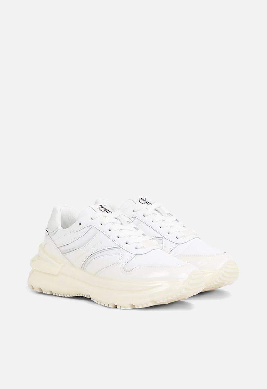 Calvin Klein - Chunky run low lace up dip wn - Bright White/Dip Dyed C White