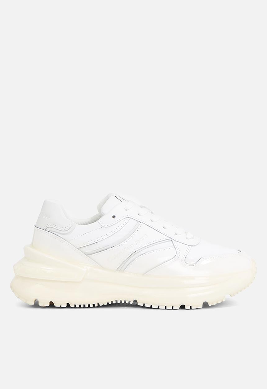 Calvin Klein - Chunky run low lace up dip wn - Bright White/Dip Dyed C White