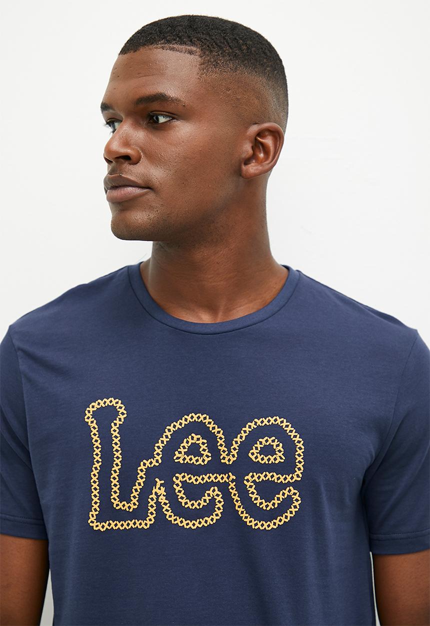 Lee  - X Puff Print Tee - Dark Navy
