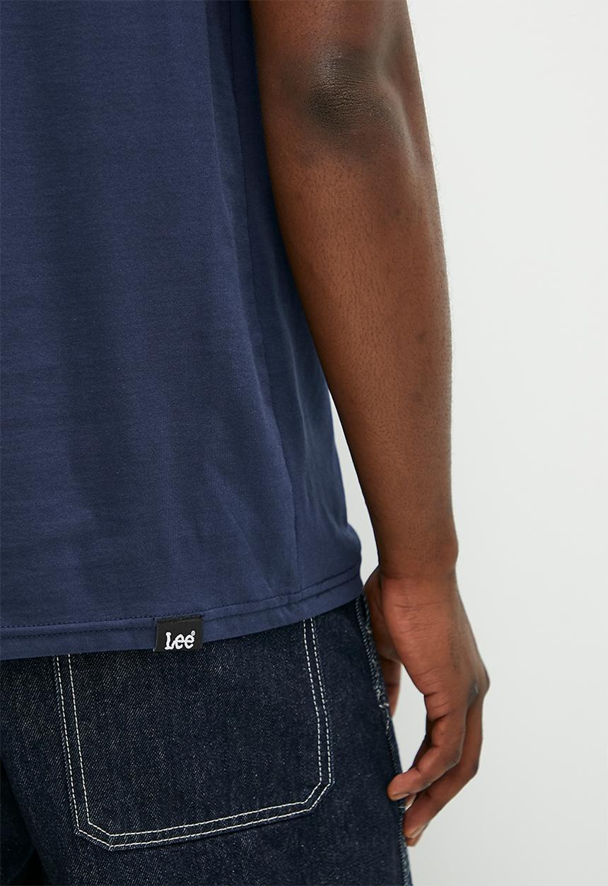 Lee  - X Puff Print Tee - Dark Navy