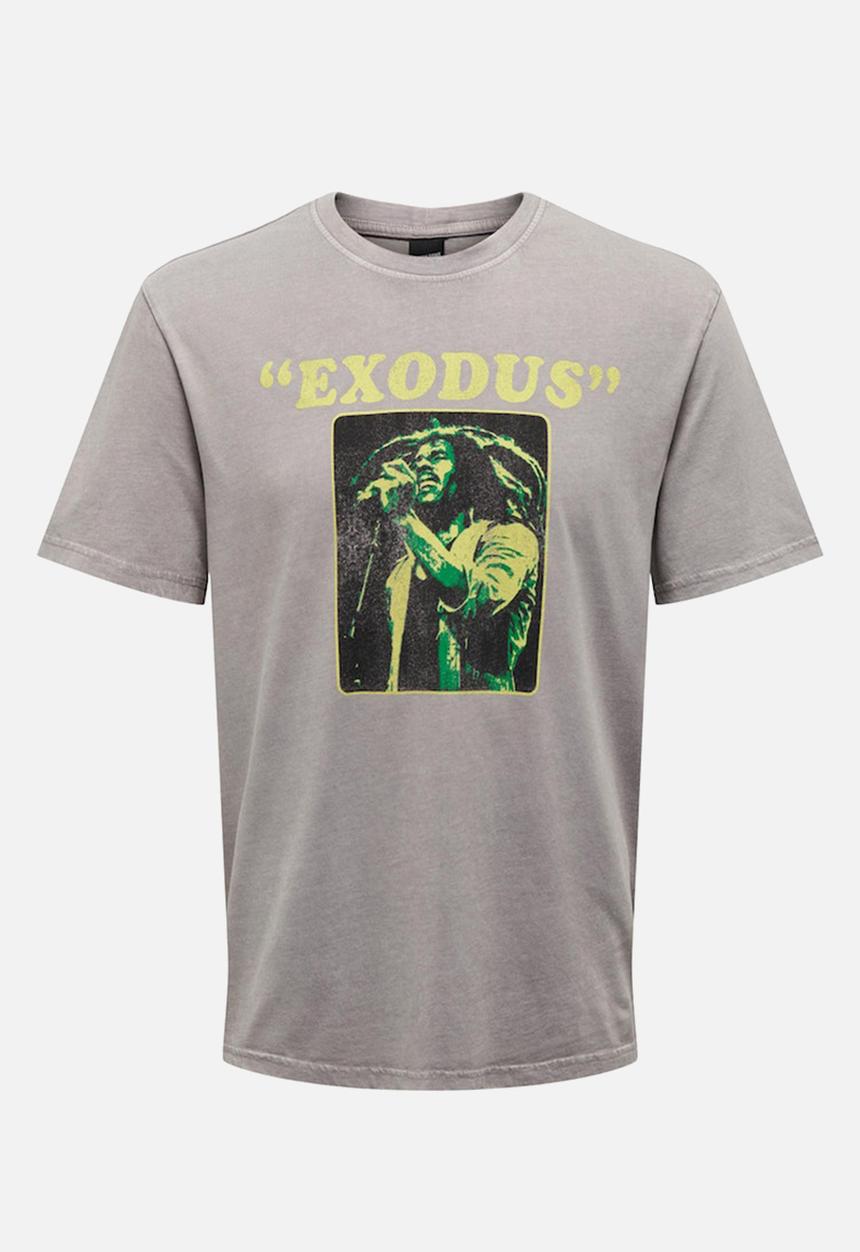 Only & Sons - Bob marley reg short sleeve Tee - Ash