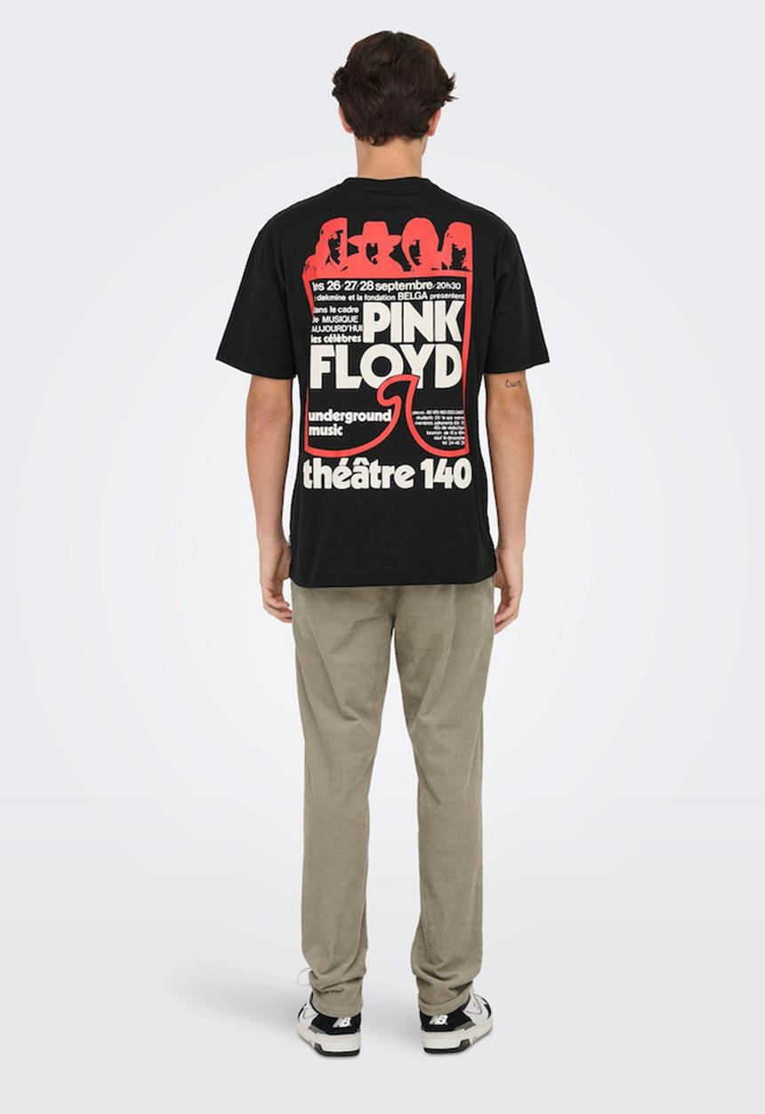 Only & Sons - Pink Floyd Rlx Ss Tee - Black