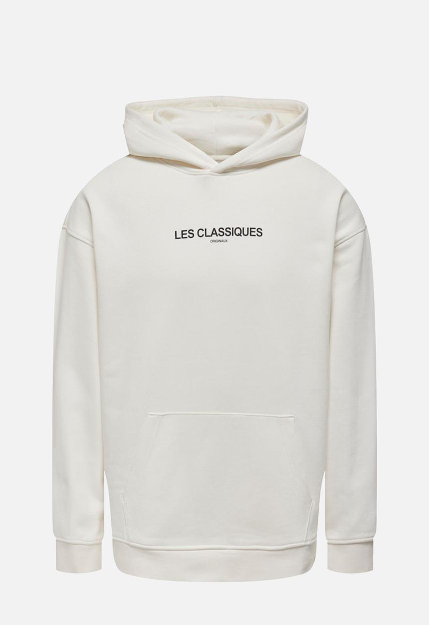 Only & Sons - Classiques Life Rlx heavy Sweater hoodie - cloud dancer