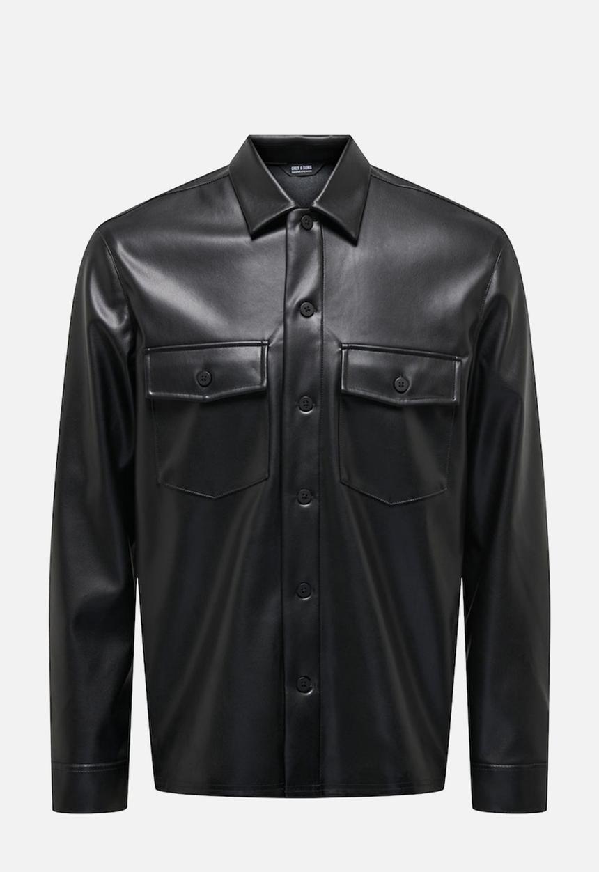 Only & Sons - Kari - We Pu 0113 Shirt Cs - Black