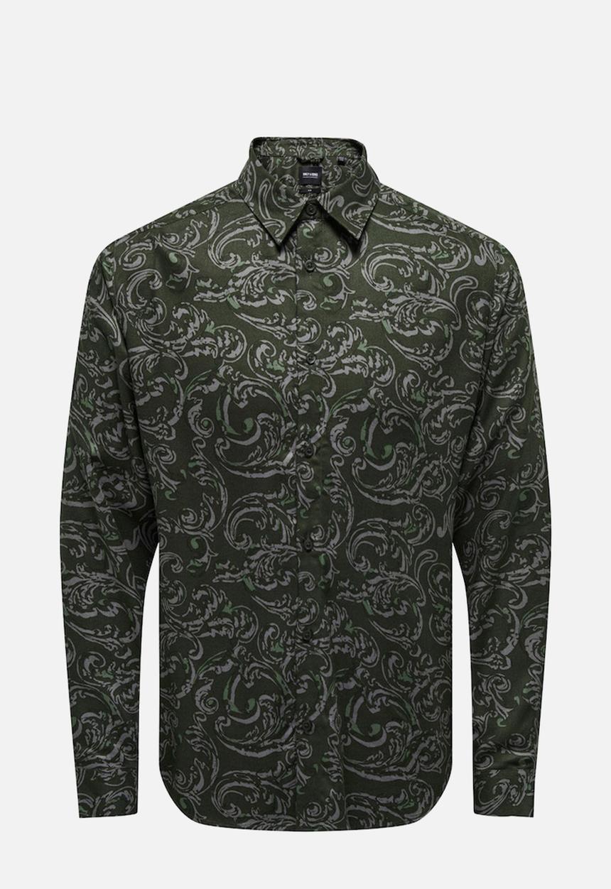 Only & Sons - Lolly life slim long sleeve shirt - rosin
