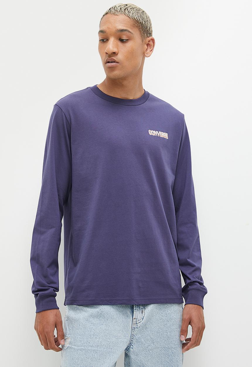 Converse - Cc Winter Vibes Ls Graphic Tee - Uncharted Waters