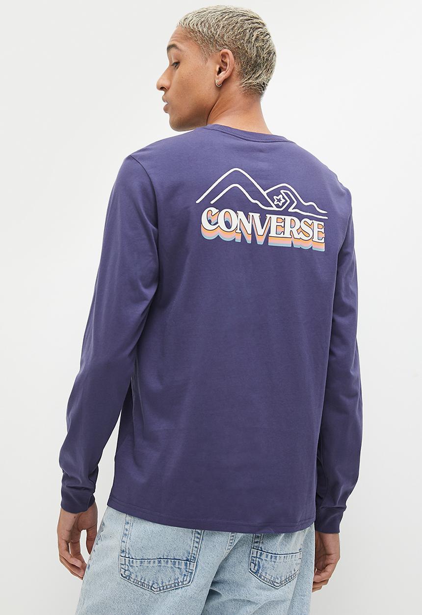 Converse - Cc Winter Vibes Ls Graphic Tee - Uncharted Waters