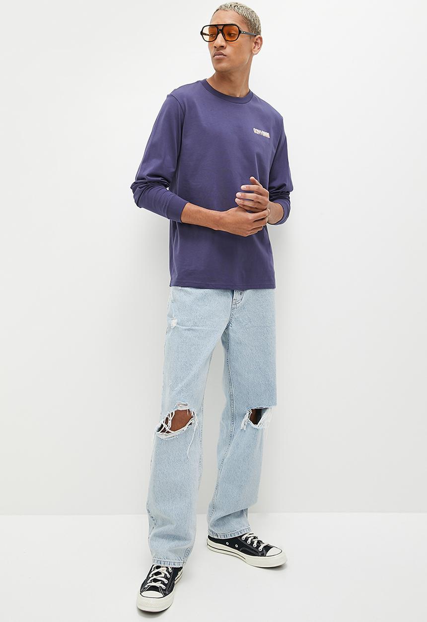 Converse - Cc Winter Vibes Ls Graphic Tee - Uncharted Waters