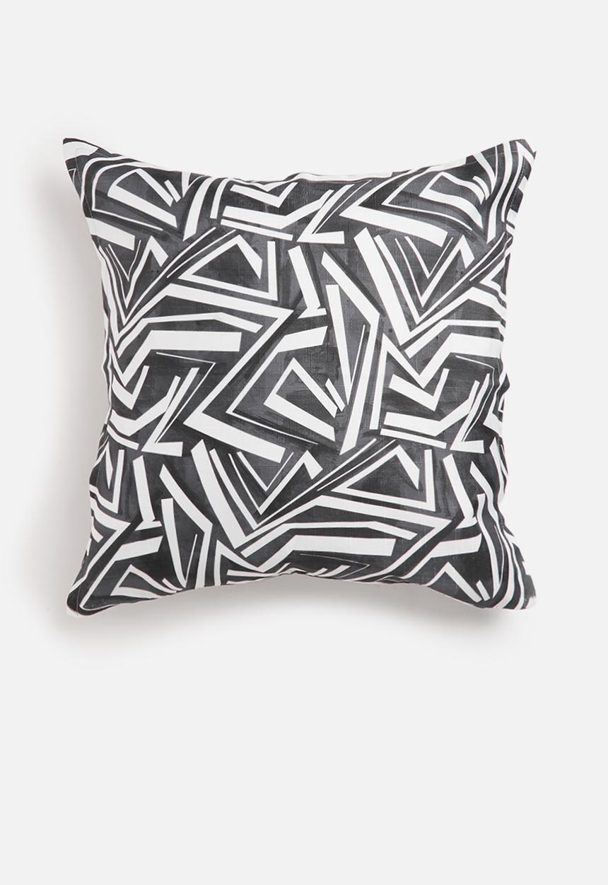 Grey Gardens - Shaded Cushion Cover - Black & White