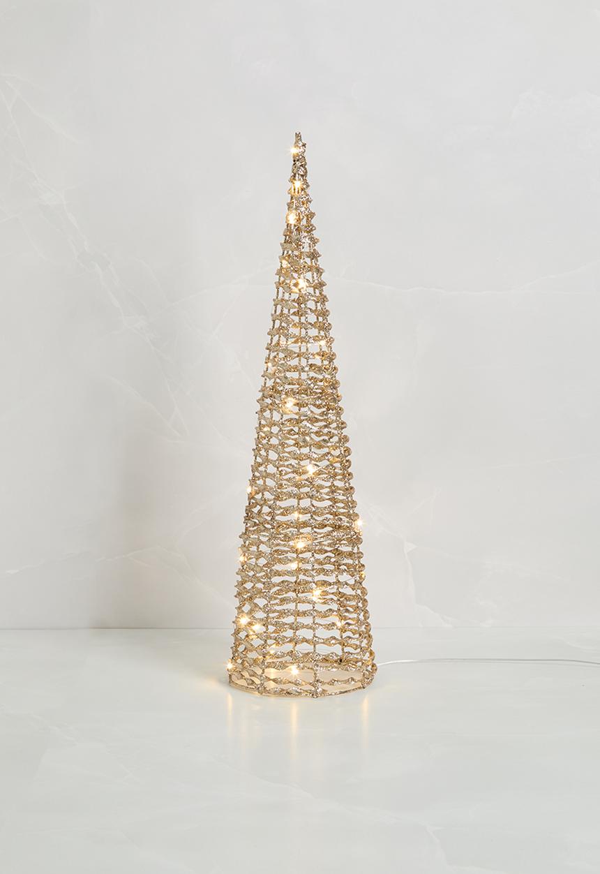 H&S - Twisted LED cone - gold