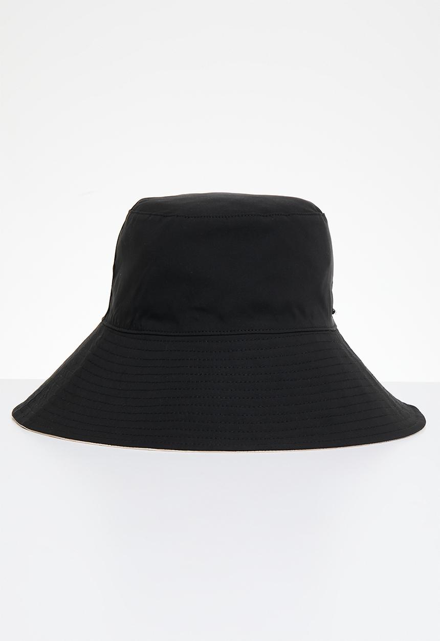 POLO - Block monogram reversible bucket - black/white