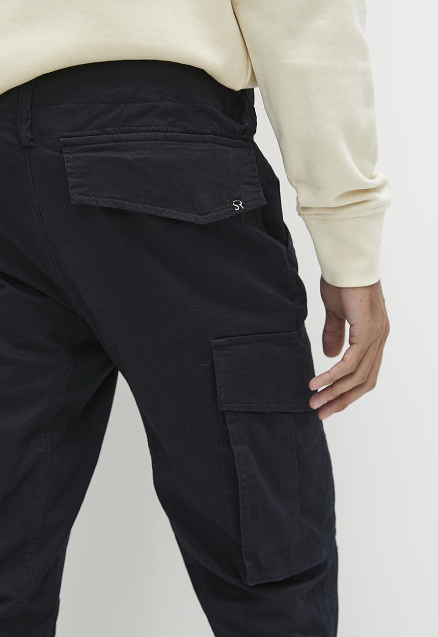 STYLE REPUBLIC - Elton Elasticated Fashion Utility Pant - navy