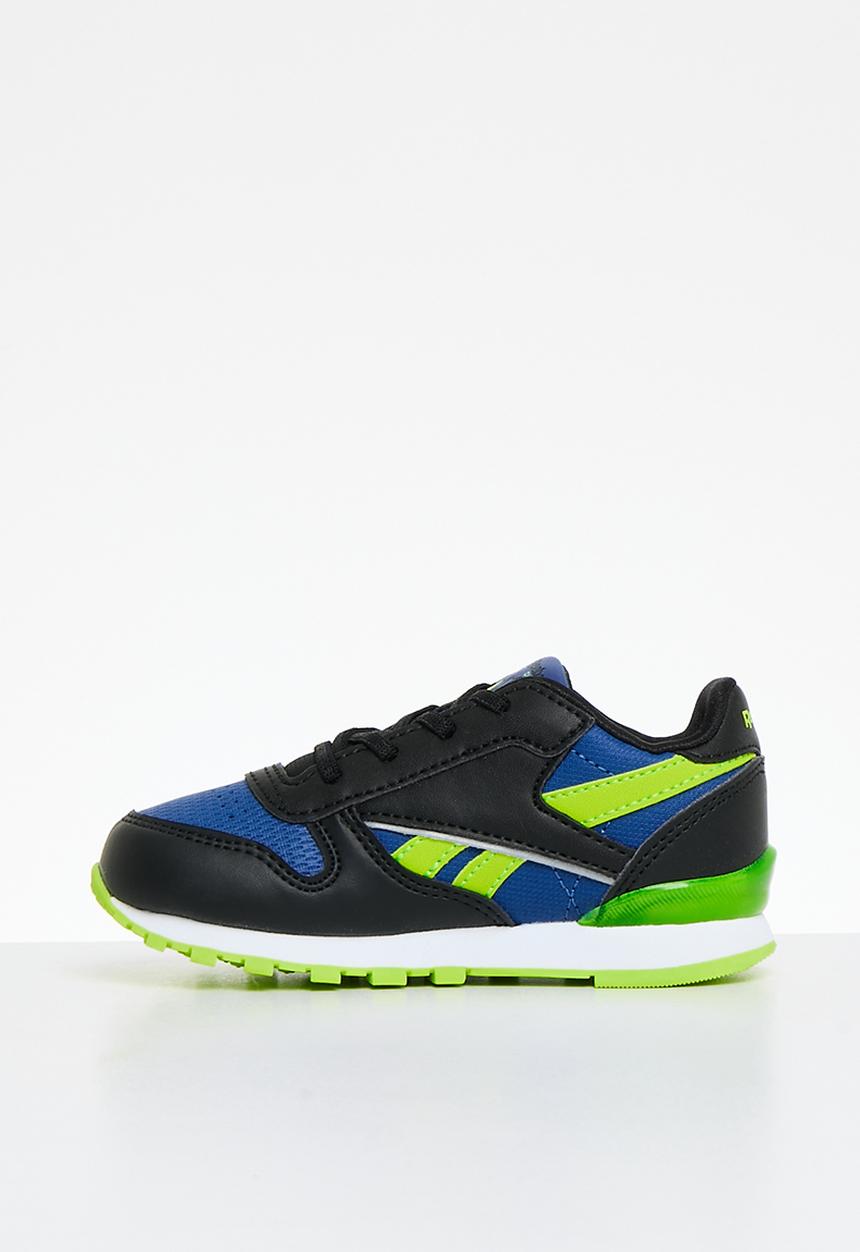 Reebok - Classic leather step n f - core black/vector blue/laser lime
