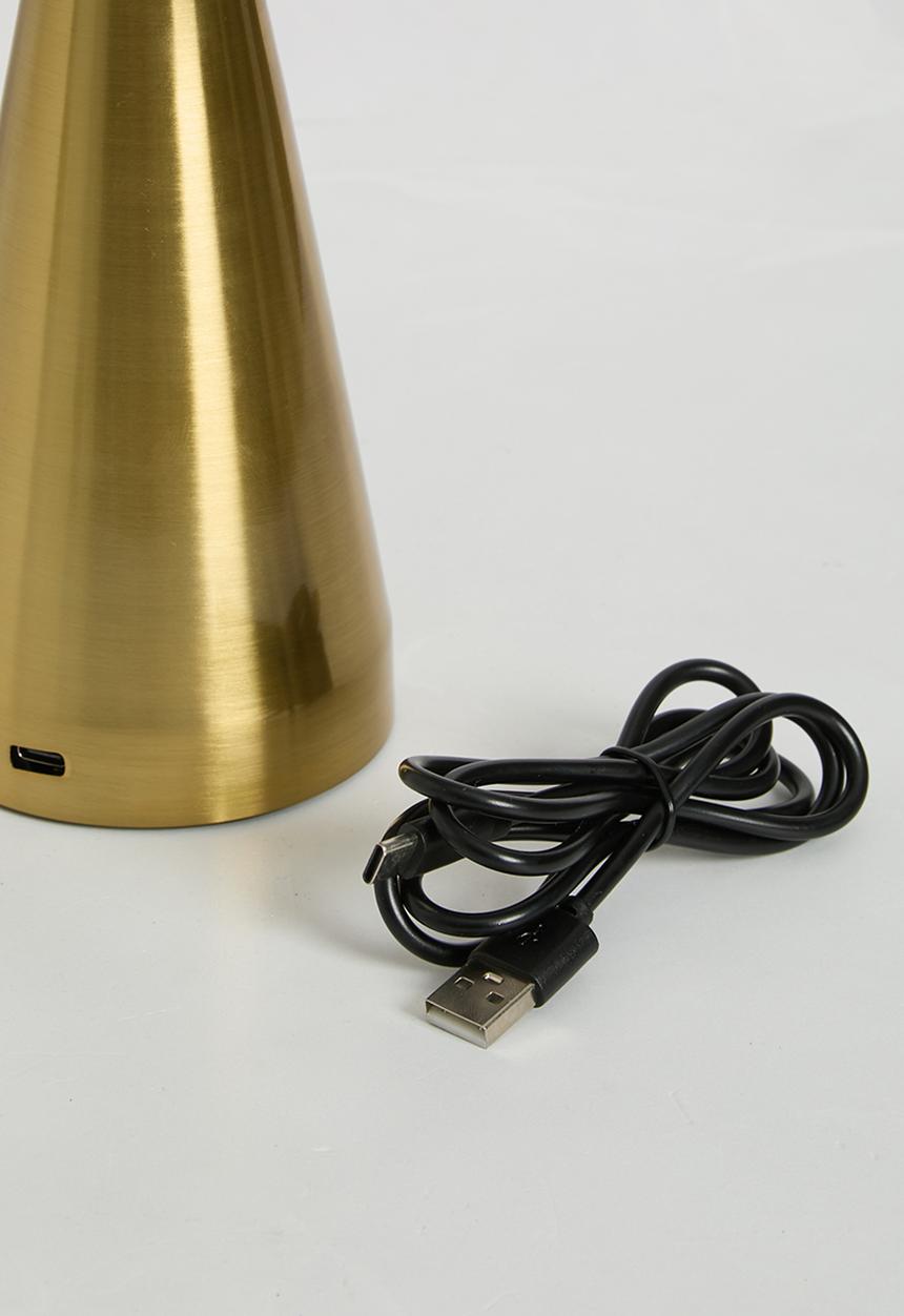 Sixth Floor - Oscar touch rechargeable lamp - gold