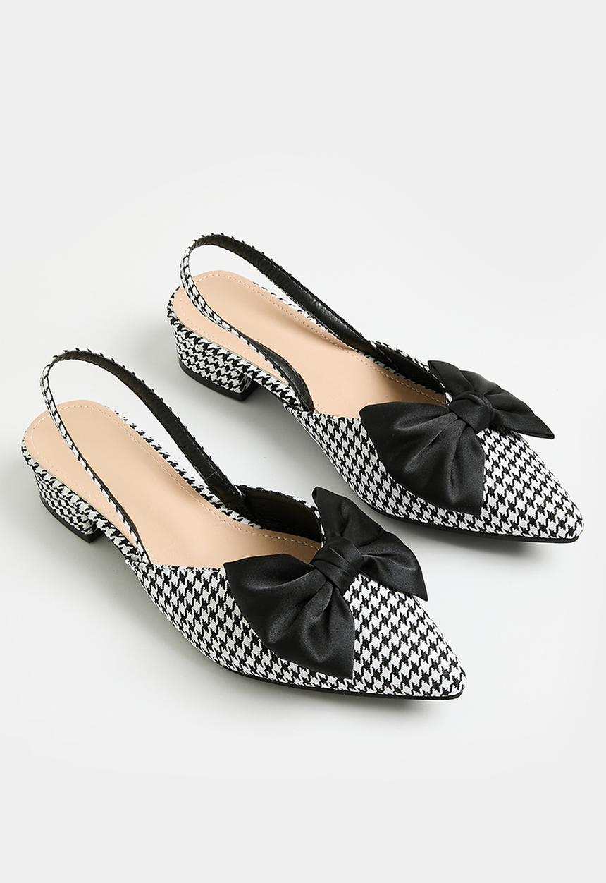 Superbalist - Sasha slingback - black & white