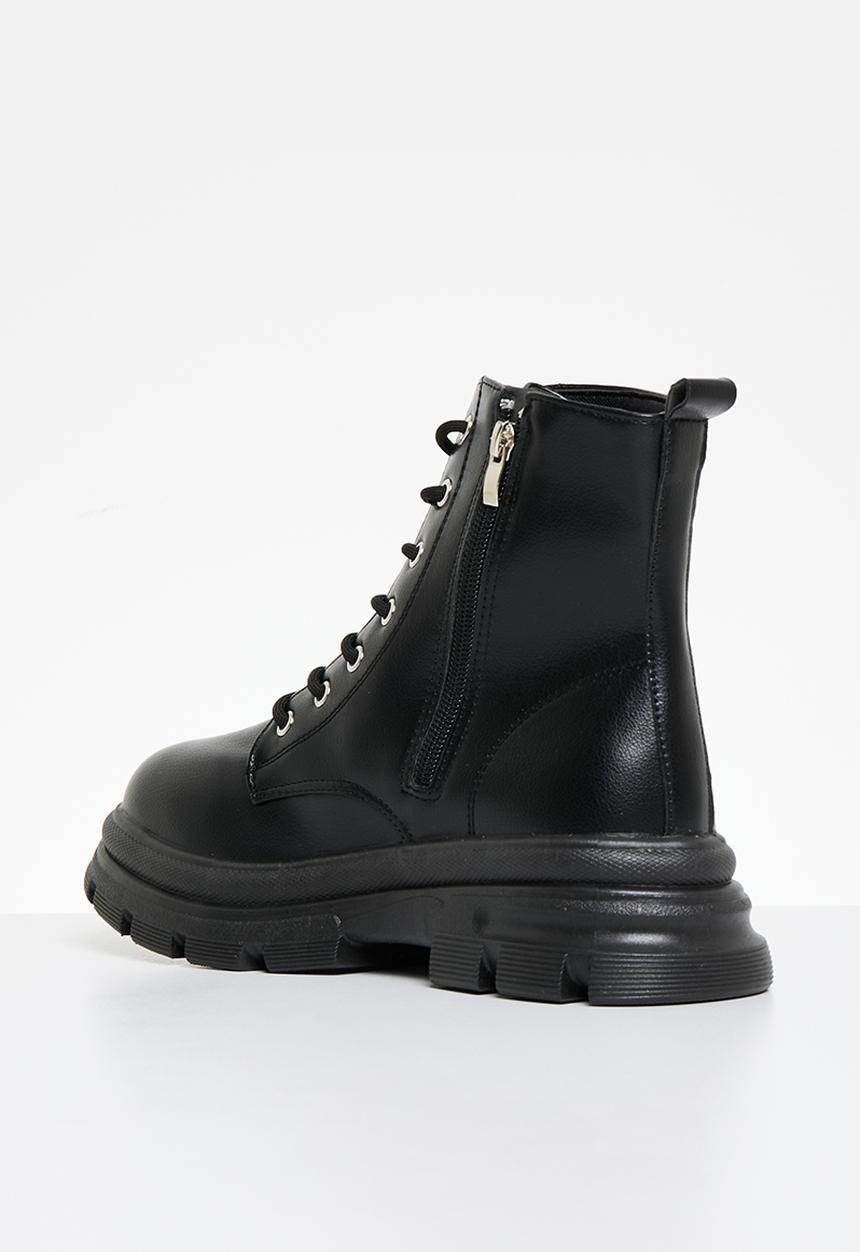 Superbalist - Athena lace up boot - black