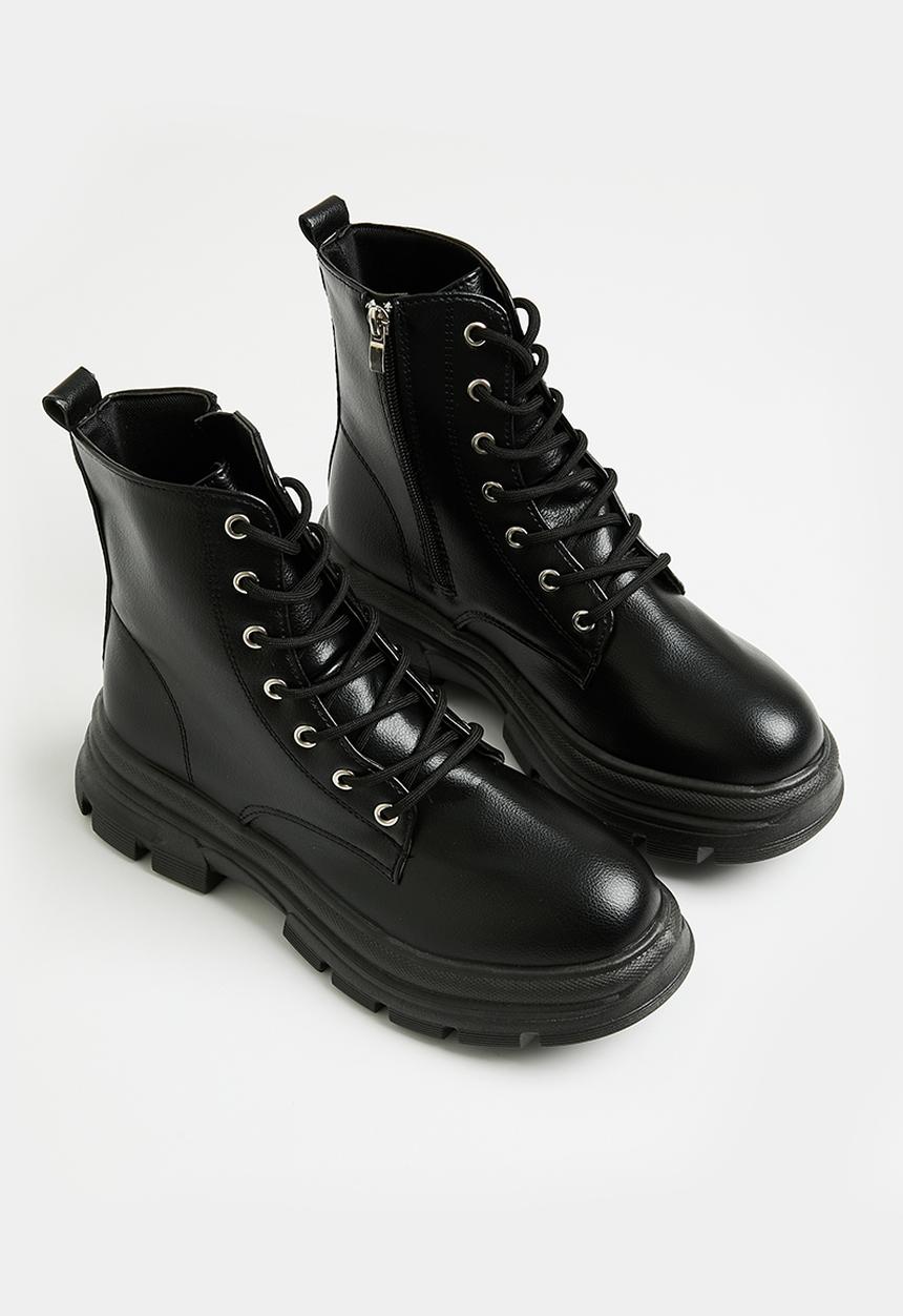 Superbalist - Athena lace up boot - black