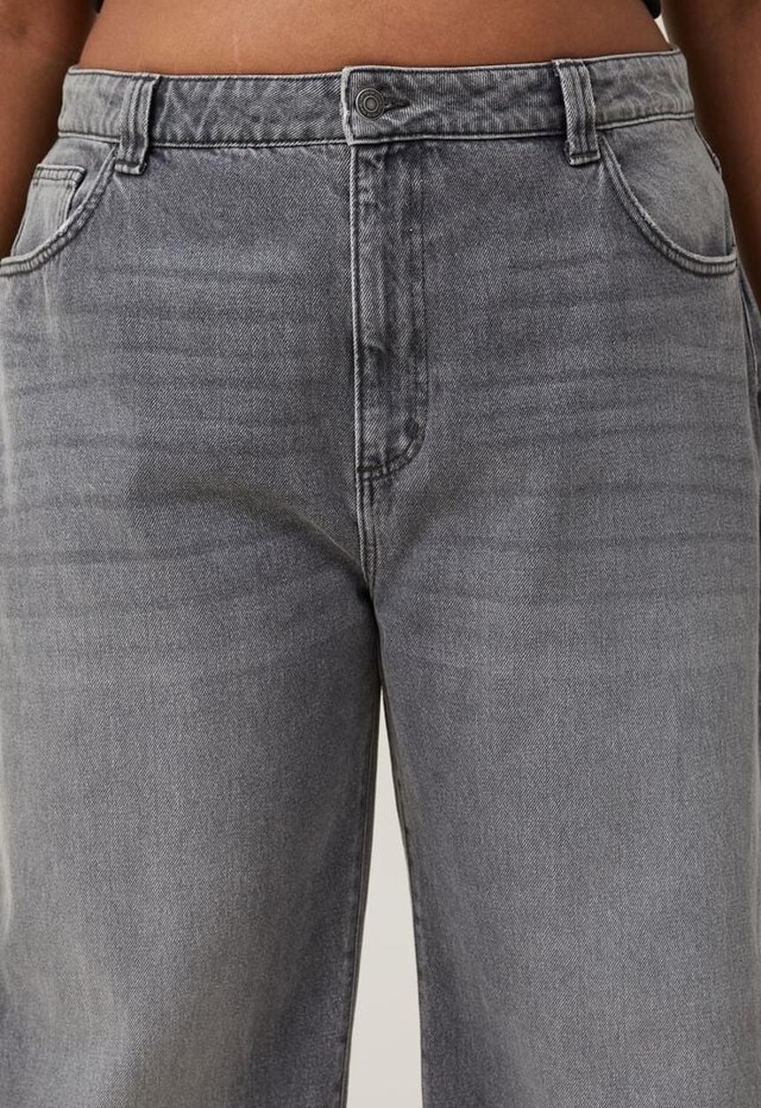 Cotton On - Plus super baggy leg jean - shadow grey