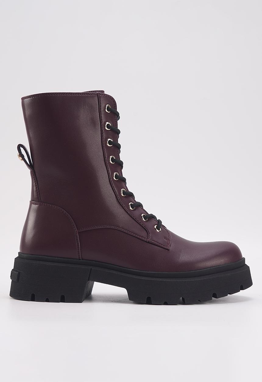 Nine West - Carina lace up boot - burgundy