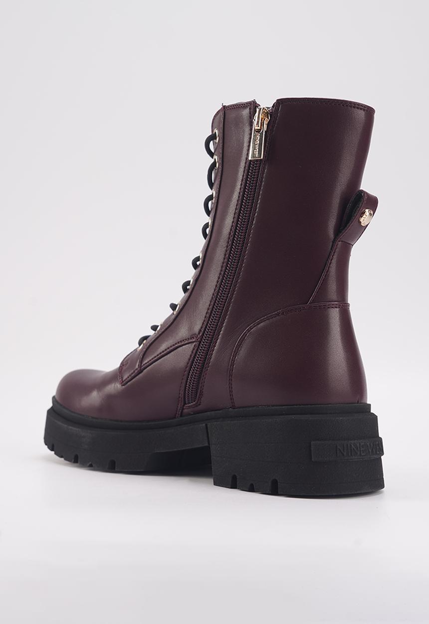 Nine West - Carina lace up boot - burgundy