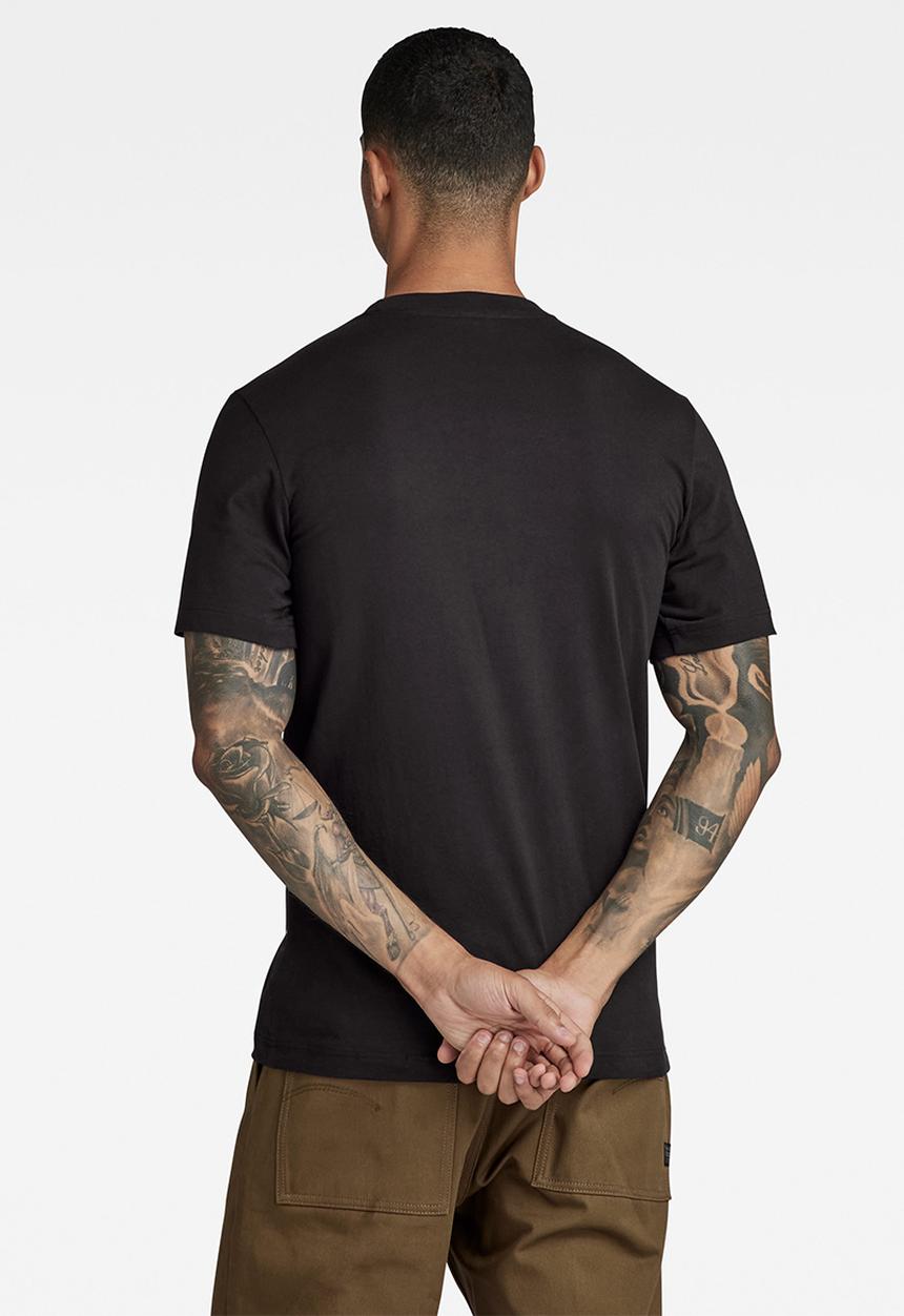 G-STAR - Shadow gr slim r t Compact jersey o - dk black