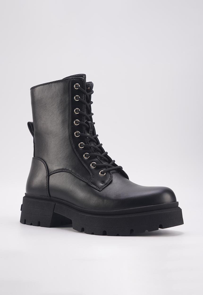 Nine West - Carina lace up boot - black