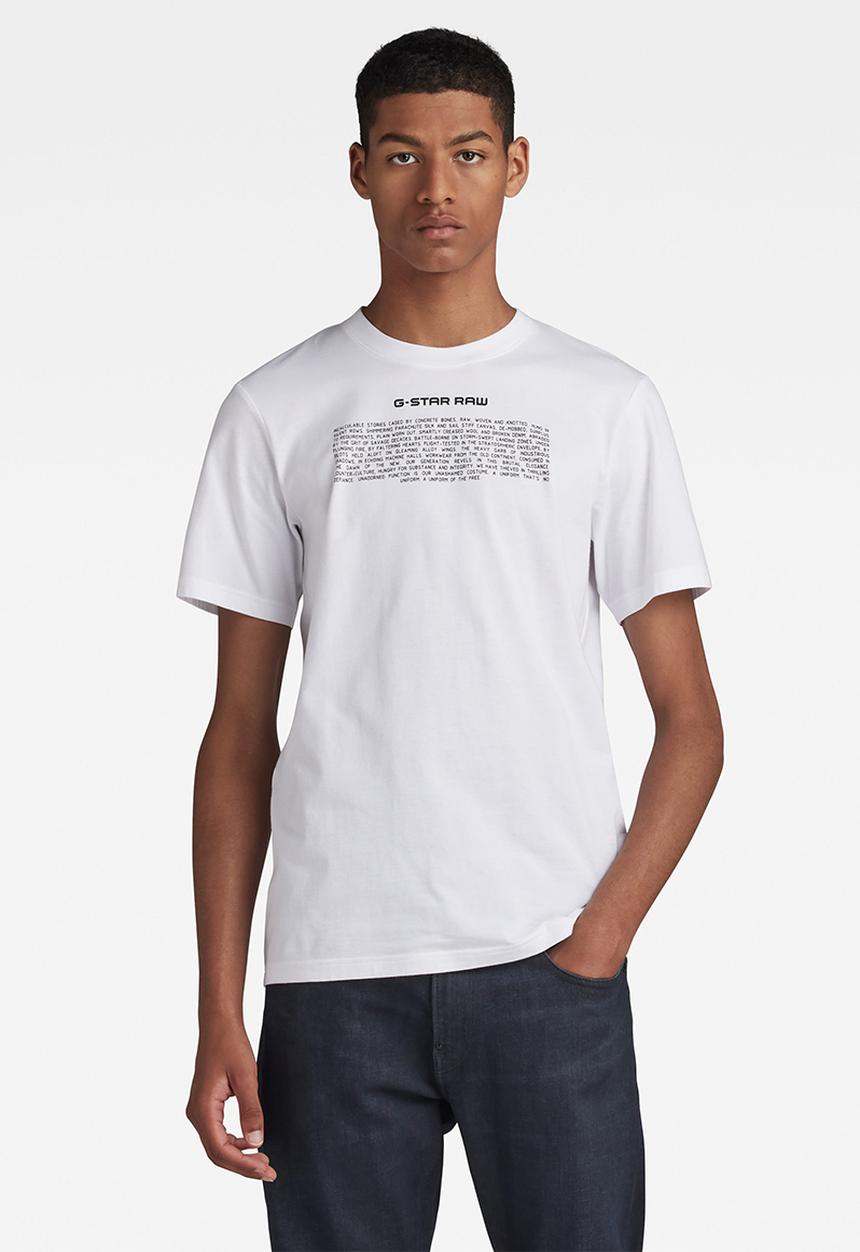 G-STAR - Poem slim r t Compact jersey o - white