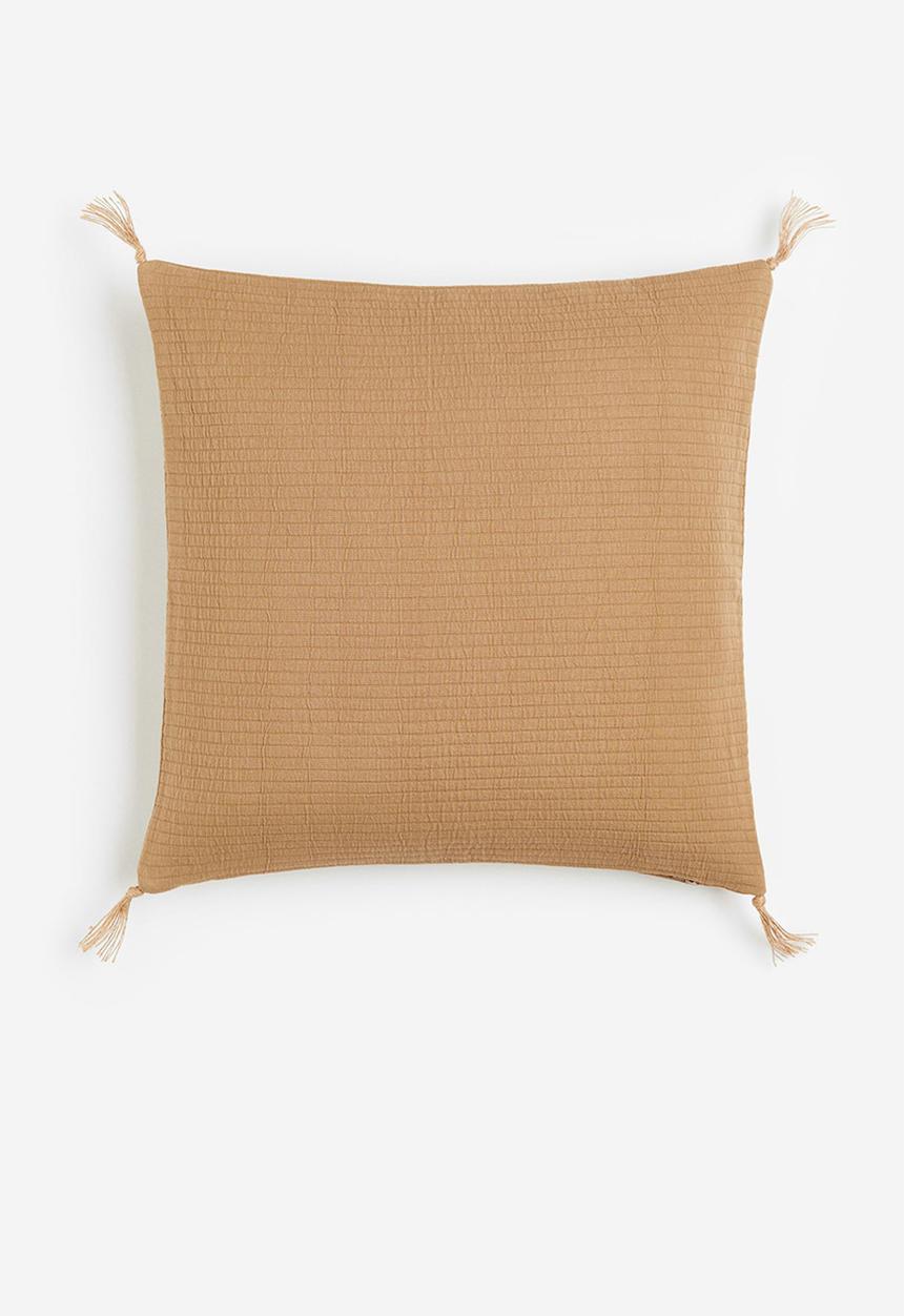 H&M - Tasselled cushion cover - beige