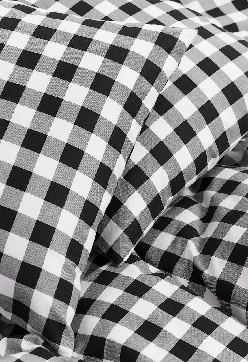 H&M - Flannel double/king duvet cover set - black