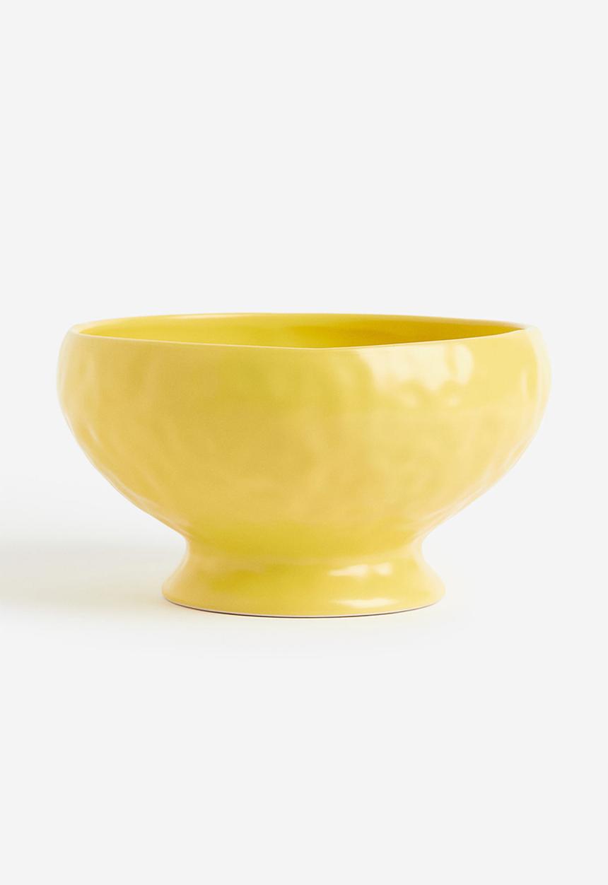 H&M - Stoneware serving bowl - yellow