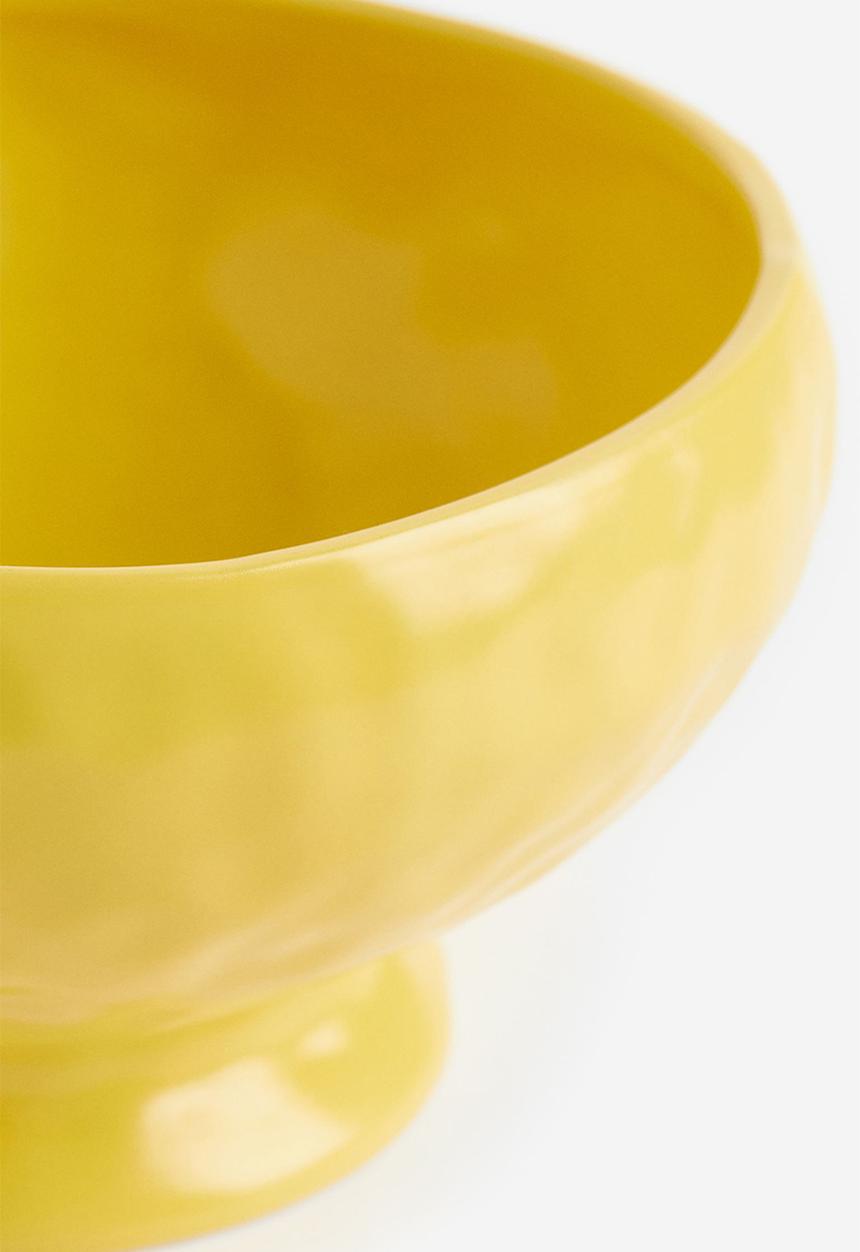 H&M - Stoneware serving bowl - yellow