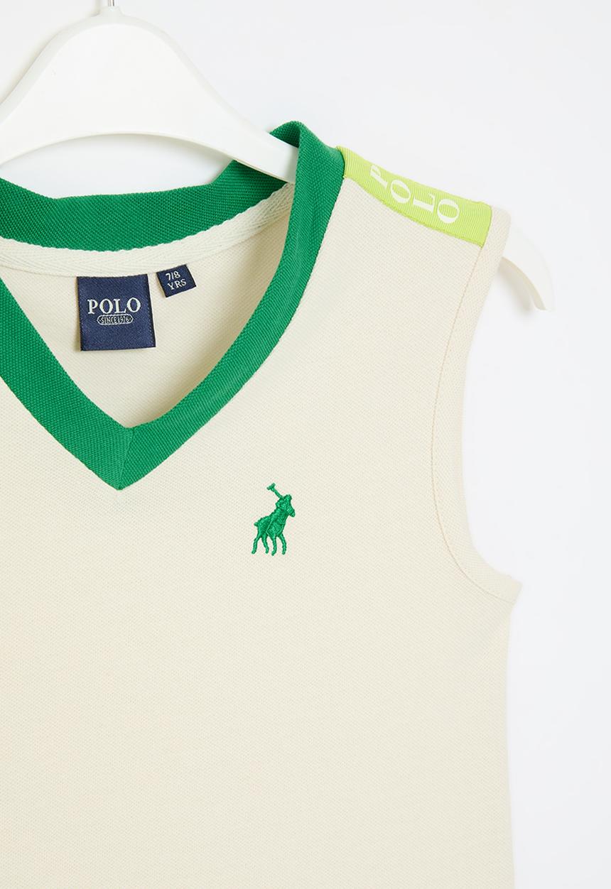 POLO - Girls candice sleeveless v-neck tee - multi