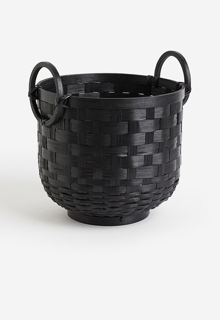 H&M - Bamboo storage basket - black