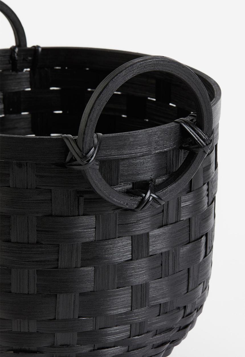 H&M - Bamboo storage basket - black