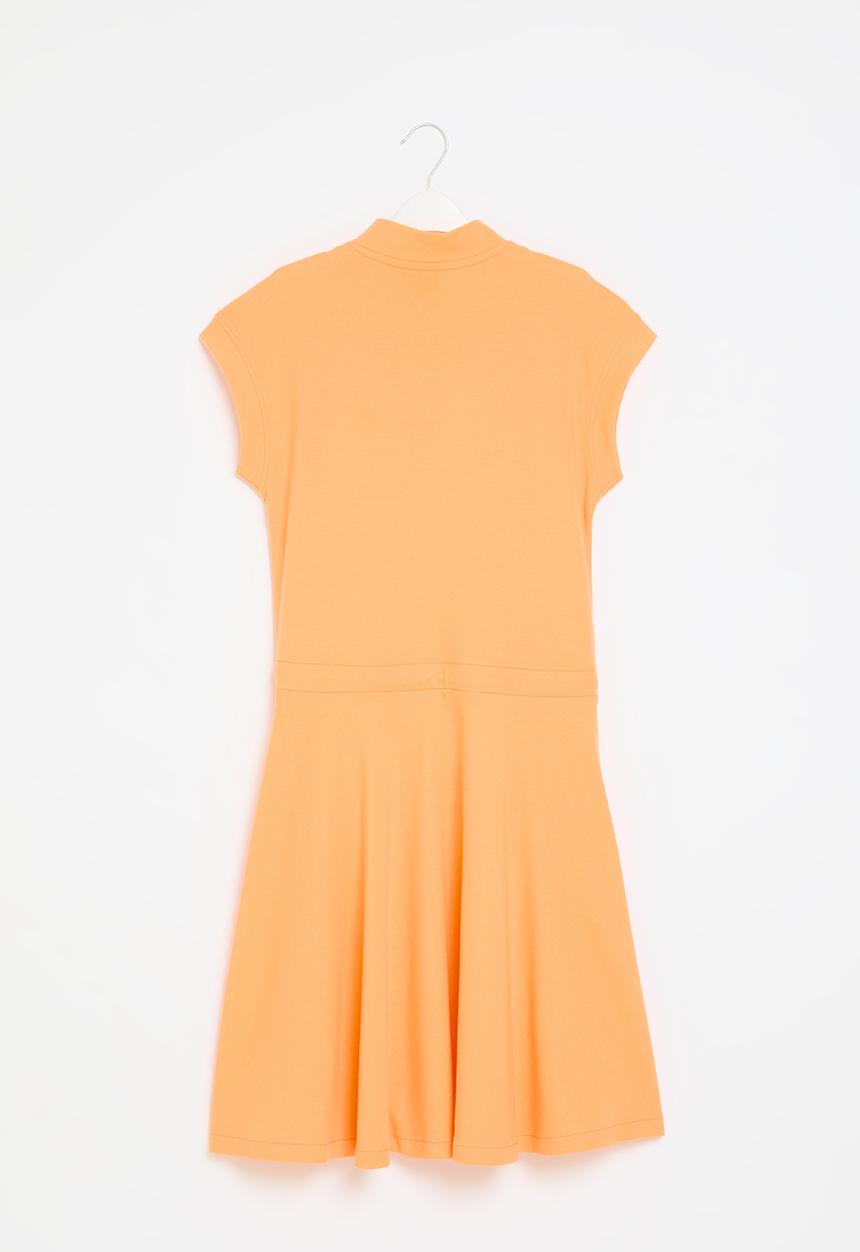 POLO - Gilrs nandi qtr zip dress - peach