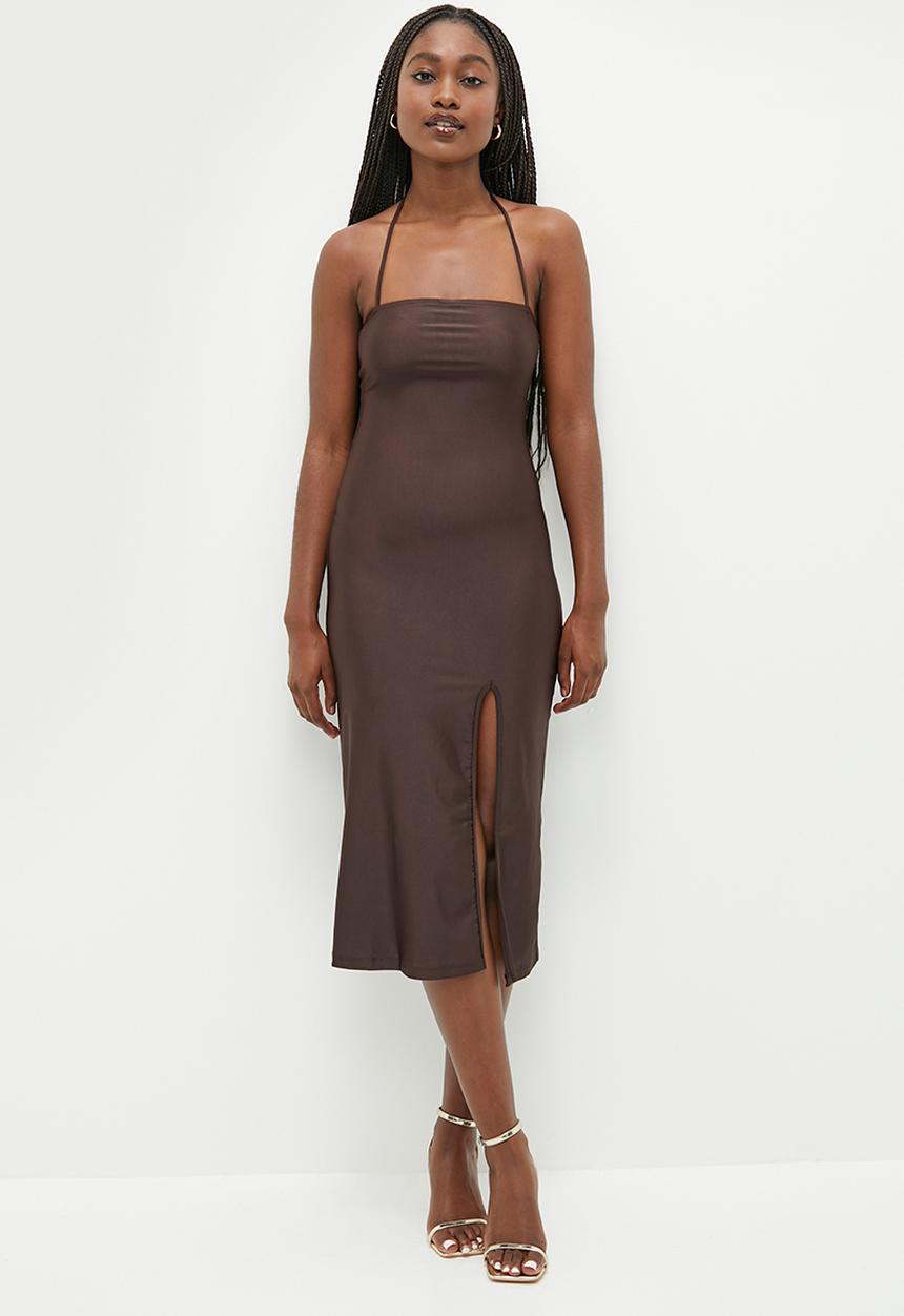 Glamorous - Bodycon slip - dark brown