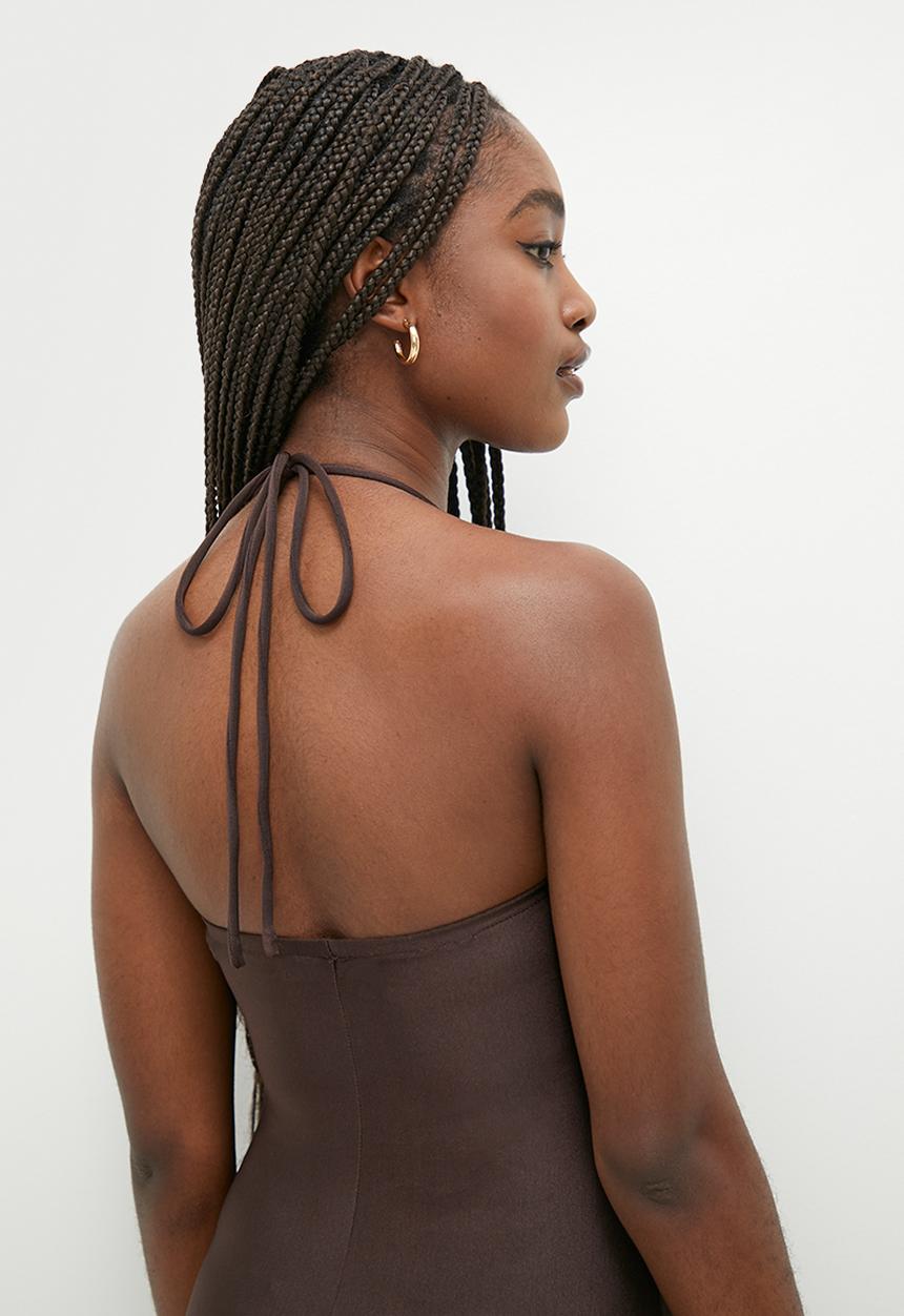 Glamorous - Bodycon slip - dark brown
