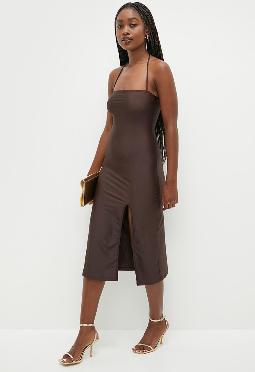 Glamorous - Bodycon slip - dark brown