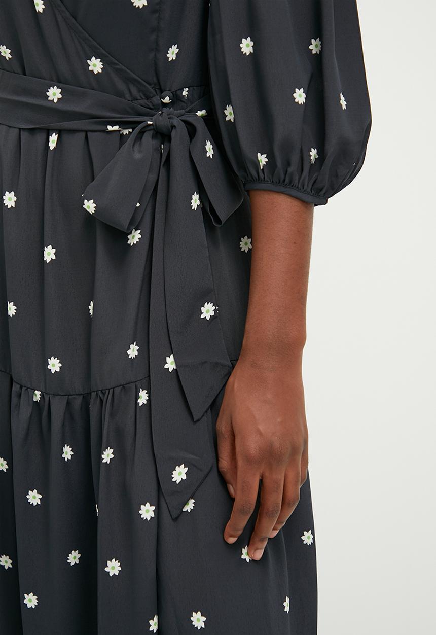 Glamorous - Polka Midi dress - black 
