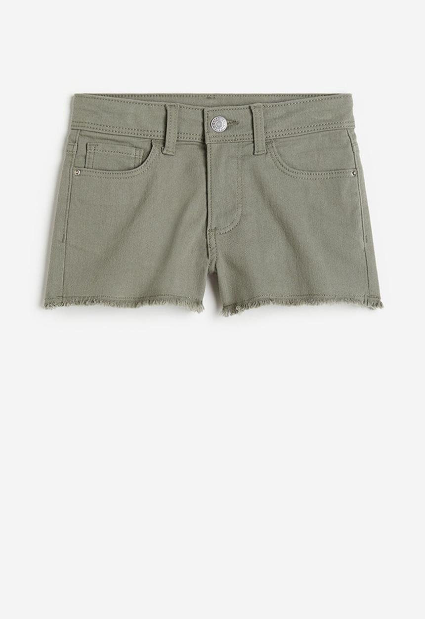 H&M - Twill shorts - light khaki green
