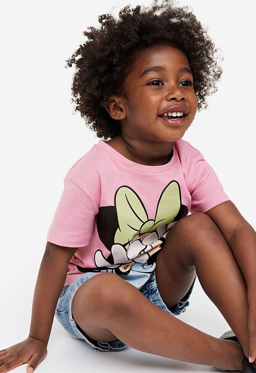 H&M - 3-Pack printed jersey tops - light beige minnie mouse