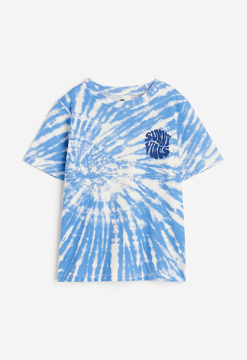 H&M - Cotton T-shirt - light blue sunny vibes