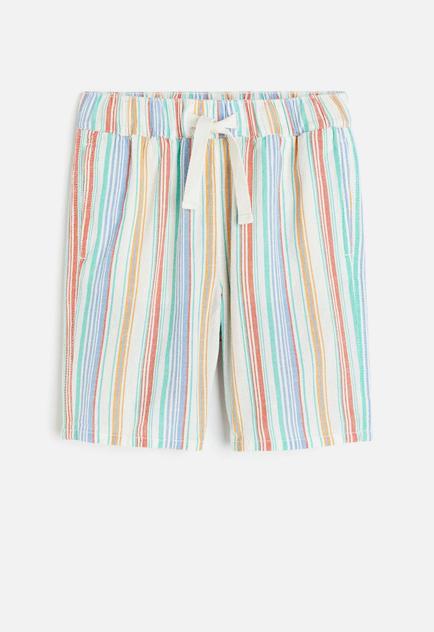 H&M - Pull-on shorts - blue striped 
