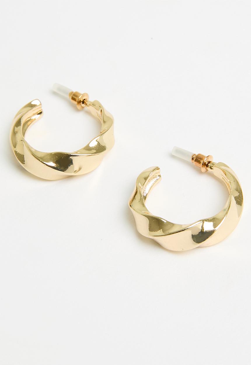 H&M - Twisted hoop earrings - gold