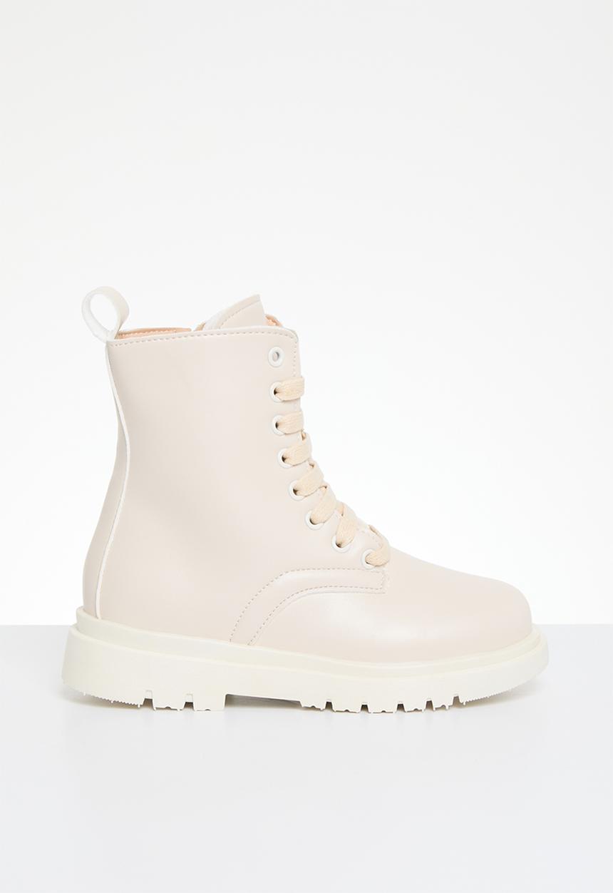 Pop Candy - Lace up boots - neutral 