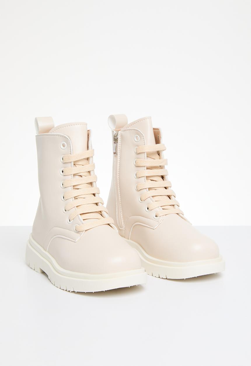 Pop Candy - Lace up boots - neutral 