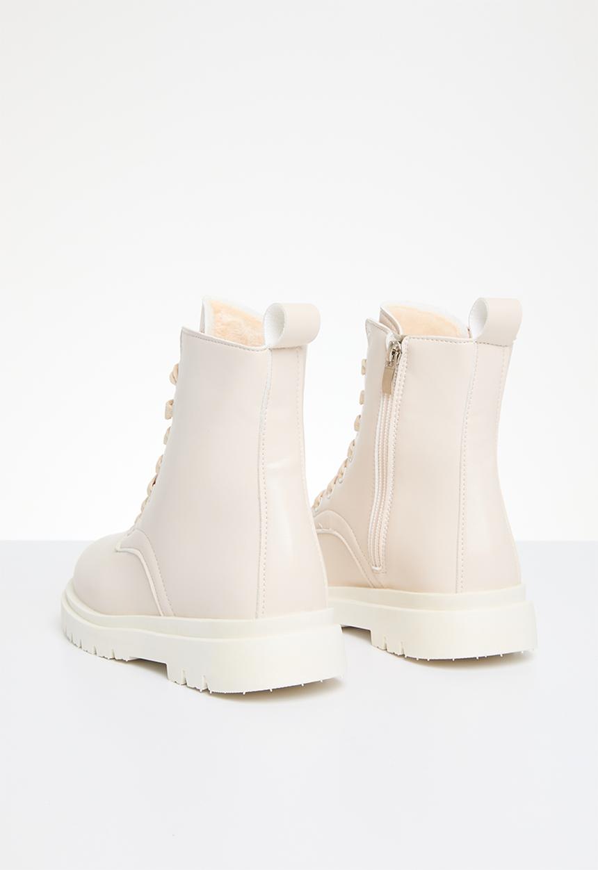 Pop Candy - Lace up boots - neutral 