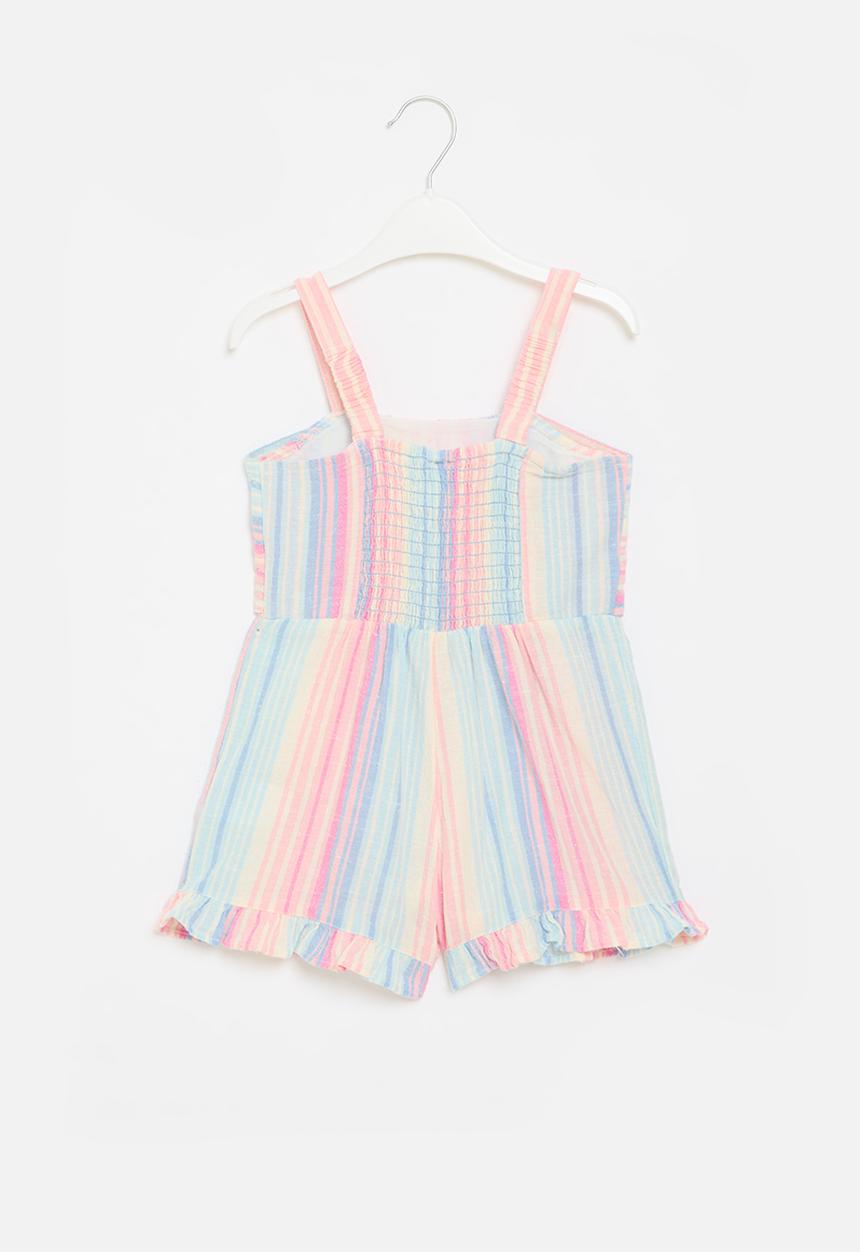 Cotton On - Parker playsuit - rainbow stripe