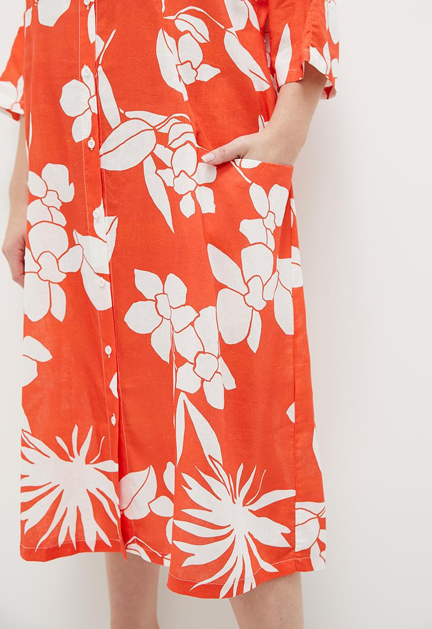 AMANDA LAIRD CHERRY - Cassia - Orange/White Floral